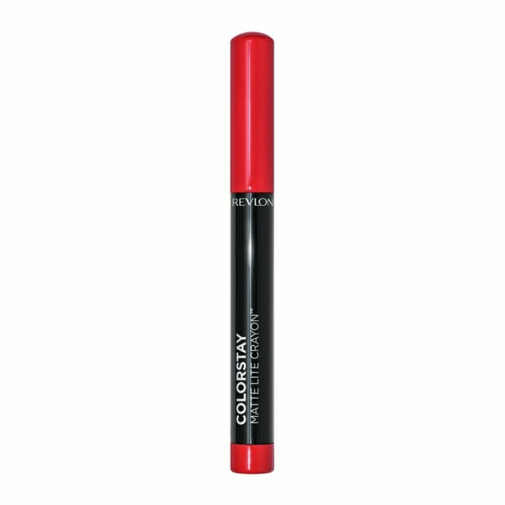 Revlon Colorstay Matte Lip Crayon 010 Air Kiss Bright Red Lipstick NEW